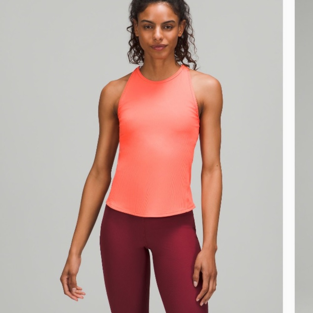 Lululemon base pace tank raspberry cream size 6